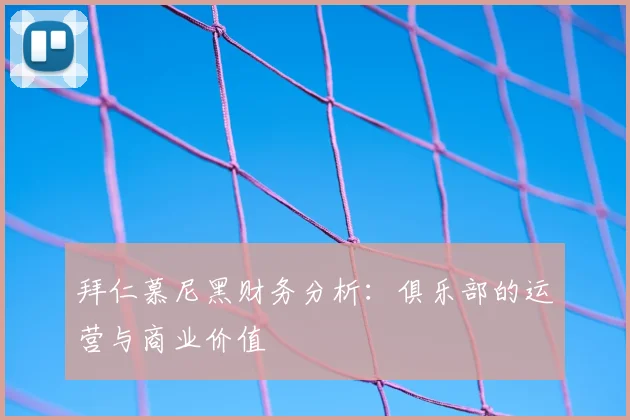 拜仁慕尼黑财务分析：俱乐部的运营与商业价值